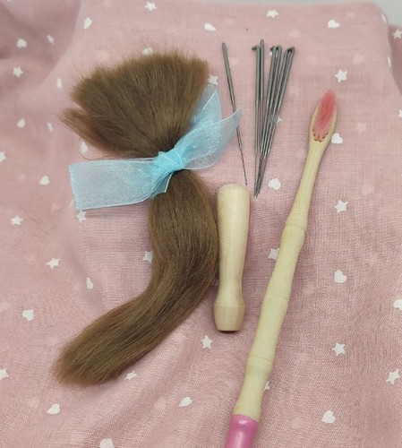 Set mohair castaño - set,
