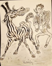 ??? ACQUARELLO ORIGINALE firmato per partita CALCIO UDINESE SIENA 1940  ??