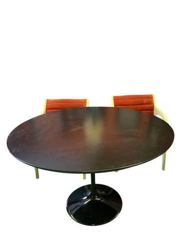 Tavolo tondo nero tulip - tondo,