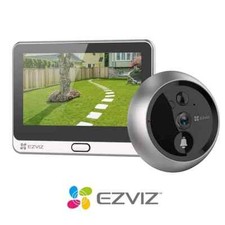 EZVIZ Spioncino Digitale Senza Fili con Monitor 4.3", 1080p, Nero/Grigio