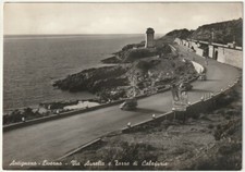 ANTIGNANO - LIVORNO - VIA AURELIA E TORRE DI CALAFURIA - VIAGG. 1956 -72908-