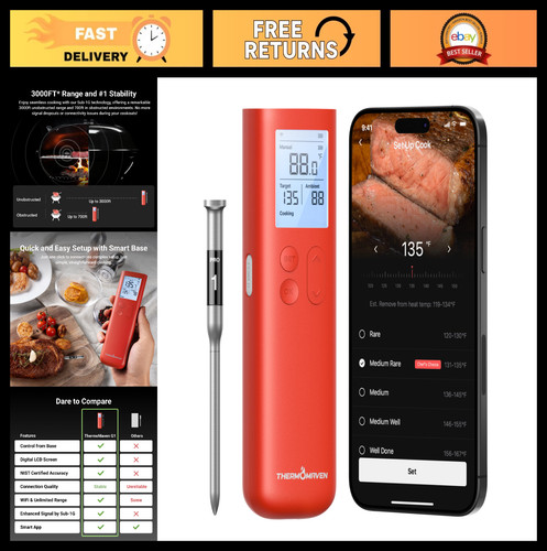 Termometro carne bluetooth - termometro,