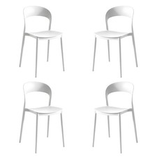 Set 4 Pezzi Sedia impilabile