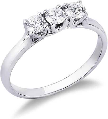 Anello trilogy oro bianco - trilogy,