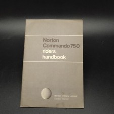 Manuale Norton Commando 750 riders handbook 2° ed. 1968