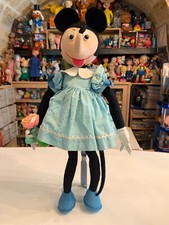 BAMBOLA GIOCATTOLO VINTAGE GRANDE 19" FELTRO MINNIE LENCI PANNOLENCI CRESBA LARS WALT DISNEY