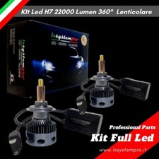 COPPIA LED H7 360° SPECIFICO PER FARO LENTICOLARE 22000 Lumen Canbus