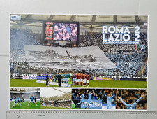POSTER ROMA-LAZIO 2-2 11 GENNAIO 2015 LAZIO STYLE ORIGINALE NUOVO MAI ATTACCATO