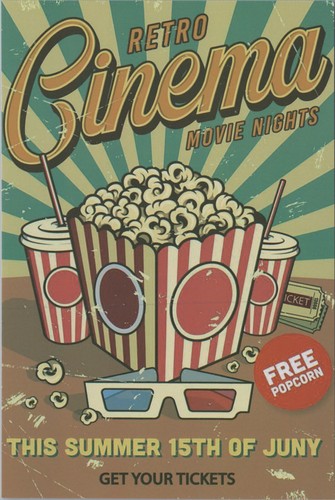 Retro cinema occhiali - retro,