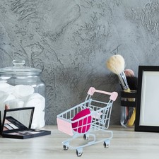  Miniature Storage Delicate Shopping Cart Desktop Trolley Cute Things