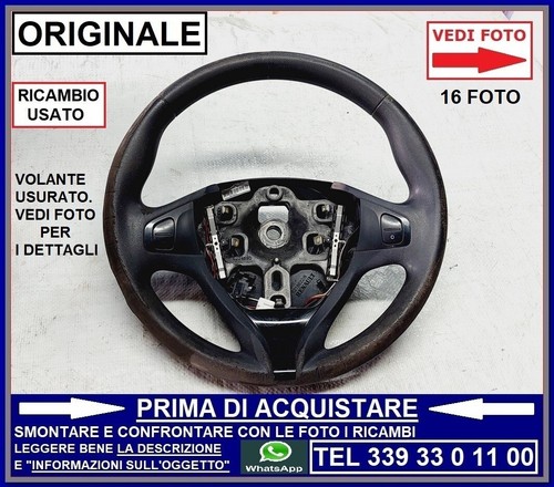 Volante sterzo gomma - gomma, con