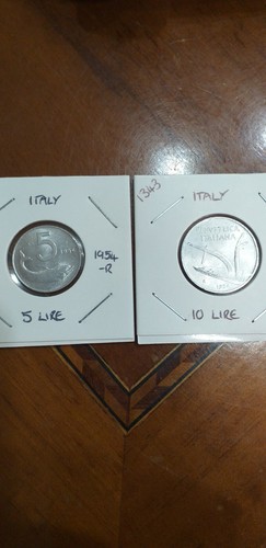 Monete 5lire 10lire del - ,
