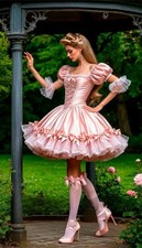 Abito da ballo corto rosa