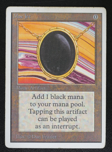 Mox jet unlimited edition mtg - mox,