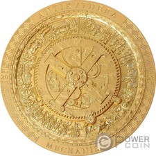 MECCANISMO ANTICO dorato 3 oz moneta argento 20$ Isole Cook 2023