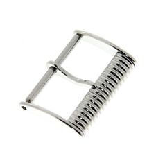 Longines Fibbia Charleston ardiglione acciaio, 18 mm, Lindbergh, Heritage, Pilot