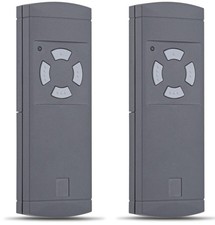 2 pezzi per trasmettitore manuale Hörmann tasti grigi HSE2,HSE4,HS2,HS4,HSM2,HSM4,40MHz