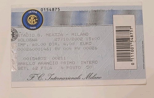 Biglietto ticket stadio - ticket,