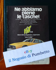 Advertising Italian Pubblicità Werbung : MATRA SIMCA BAGHEERA 4P Burago ( 1976 )