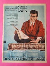 MATERASSO ISOLANTE DI LANA  RITAGLIO CLIPPING ANNI 60 ADVERTISING x14