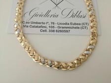 Collana uomo oro bicolore - collana,