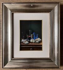 Quadro ad olio su tela Cladinoro Di Domenico “Composizione” 18x24cm in Cornice