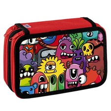 Astuccio Scuola 3 Zip Fantasia