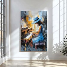 Pianista al pianoforte -