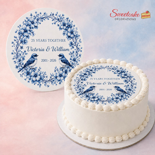 Cake topper anniversario - topper,