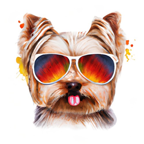 Yorkshire terrier adesivo - adesivo, auto