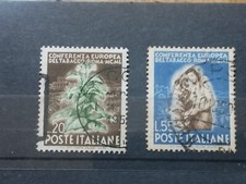 Repubblica Italiana 1950- 20 E 55 Lire Serie Conferenza Europea Del Tabacco