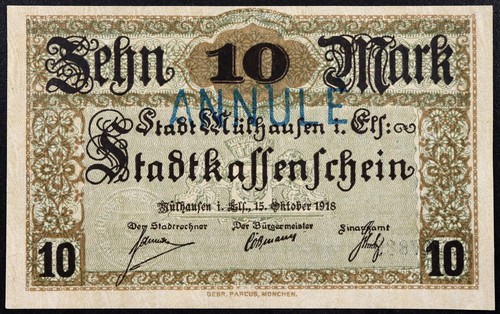 Mulhausen mulhouse 1918 - mulhausen,