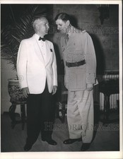 1944 Foto Stampa Gen.Charles De Gaulle di Francia con Sec of State Cordell Hull