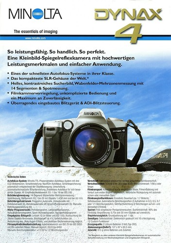 Minolta brochure - minolta, dynax
