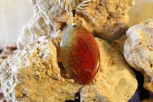 Pendente cabochon agata - di,