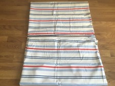 Cath Kidston 2 federe casalinghe righe zecche Ric Rac cotone percalle nuove