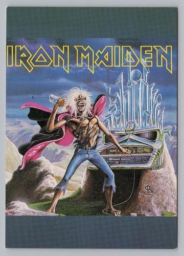 Cartolina iron maiden eddie - iron,