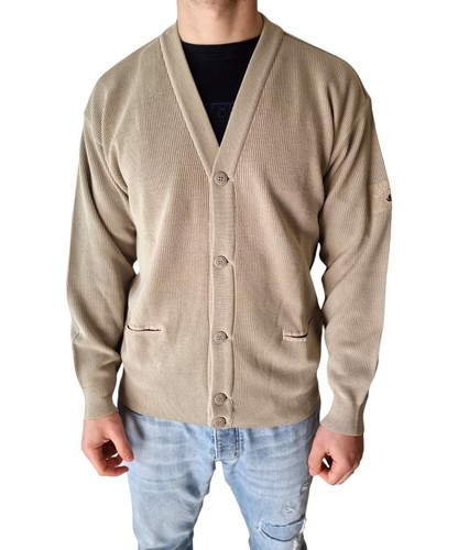 Cardigan uomo misto lana