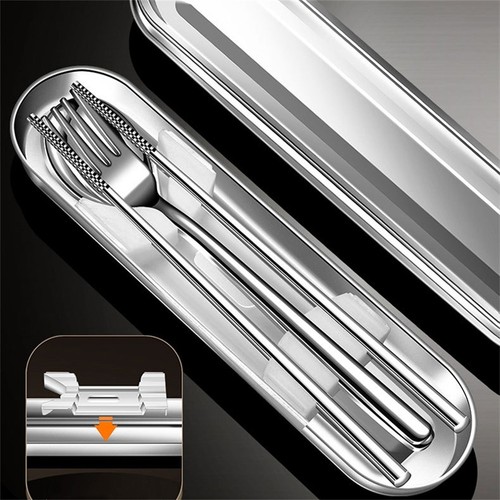 Set posate acciaio leggero - posate,