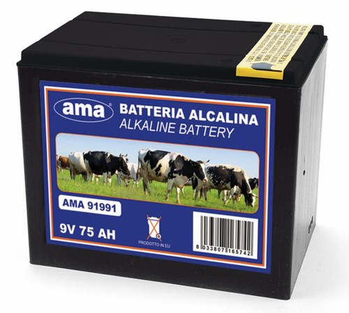 Batteria alcalina ama 75ah - batteria,