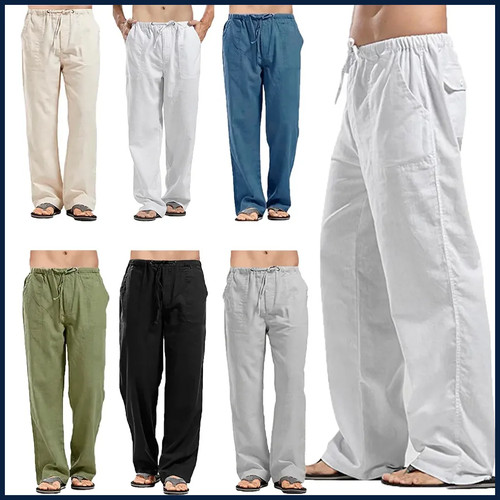 Pantaloni lunghi larghi uomo