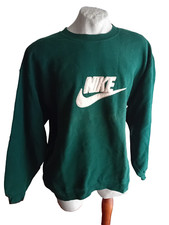 NIKE Vintage Anni 90 Felpa da Uomo Giacca Maglia Rara verde jacket Taglia 2XL