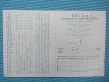 Licenza di pesca vintage 1961