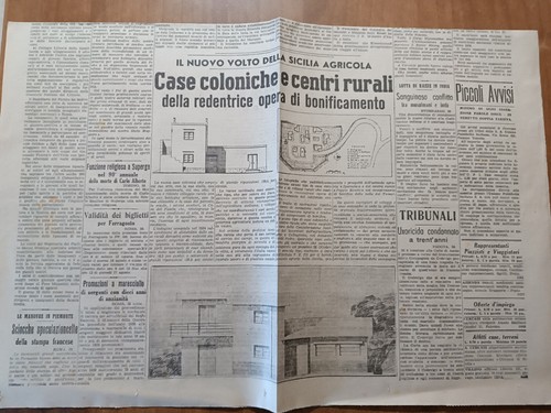 Clipping ritaglio 1939 case - clipping,