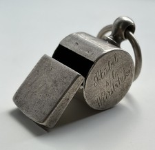 RARO ANTICO FISCHIETTO ARGENTO STERLING 1902 TEDESCO