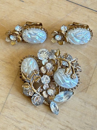 Set orecchini clip - , spilla