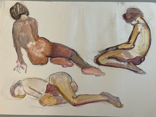 Bellissimo Pittura Guazzo 1970