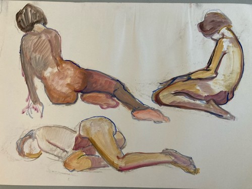 Très belle peinture gouache - très,