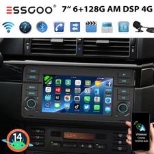 128 GB per BMW E46 318 320 325 Rover 75 M3 Carplay autoradio Android14 GPS 4G LTE