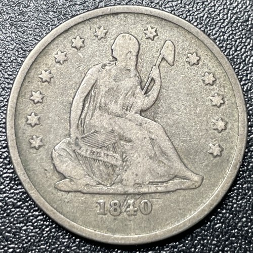 1840 seduto liberty quarter - o,
